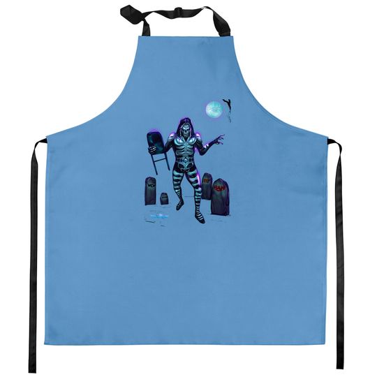 Discover LA Park wrestling original art - La Parka - Kitchen Aprons