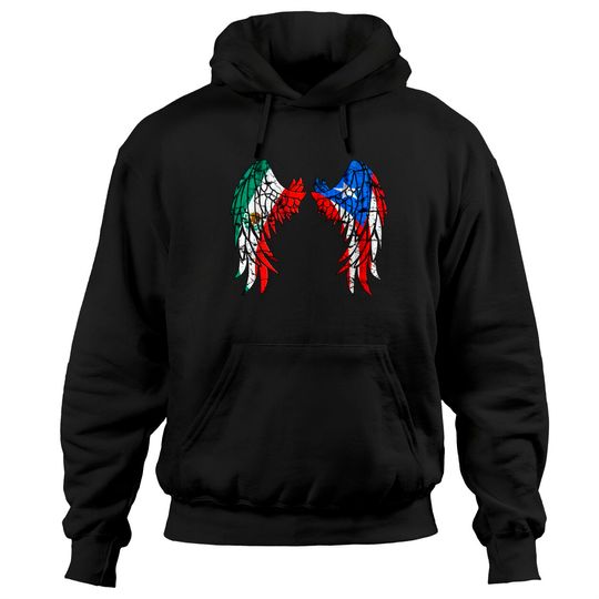 Discover Mexirican Puerto Rico Flag Mexico Mexican and Puerto Rican Pullover Hoodie