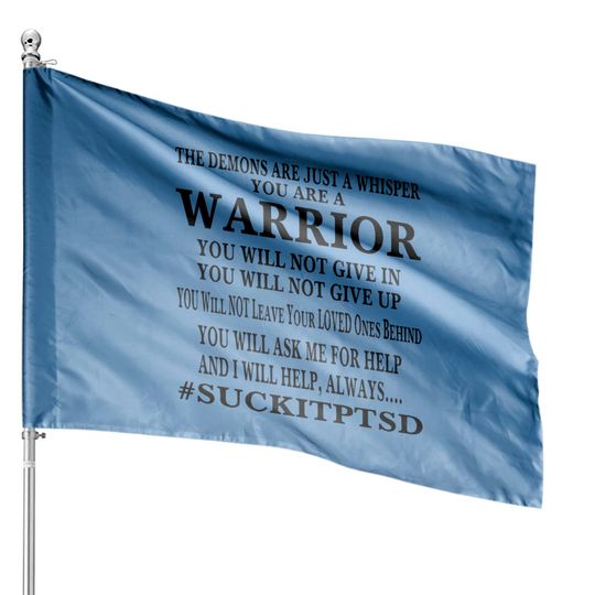 Discover Suck It PTSD House Flags