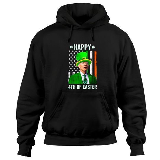 Discover Funny Joe Biden Happy 4th Of Easter Confused 4th Of July Hoodies