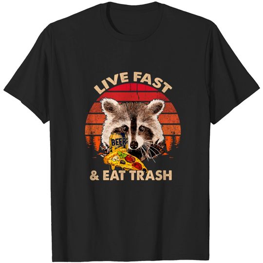 Discover Raccoon Eat Trash Shirt T-shirt