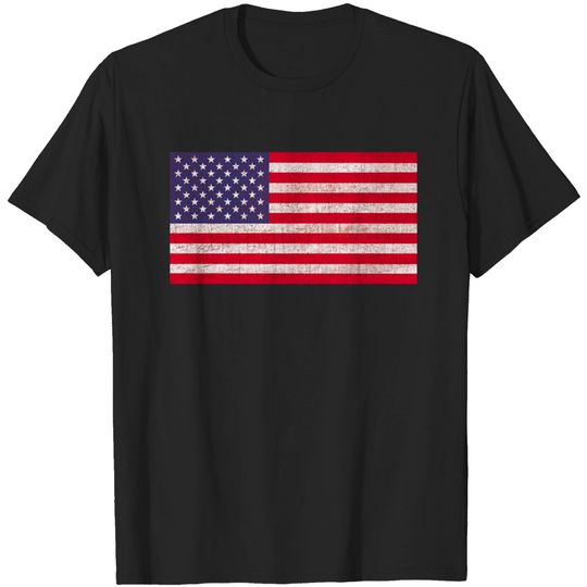 Discover USA Flag Vintage- Fourth Of July - Usa Flag Vintage - T-Shirt