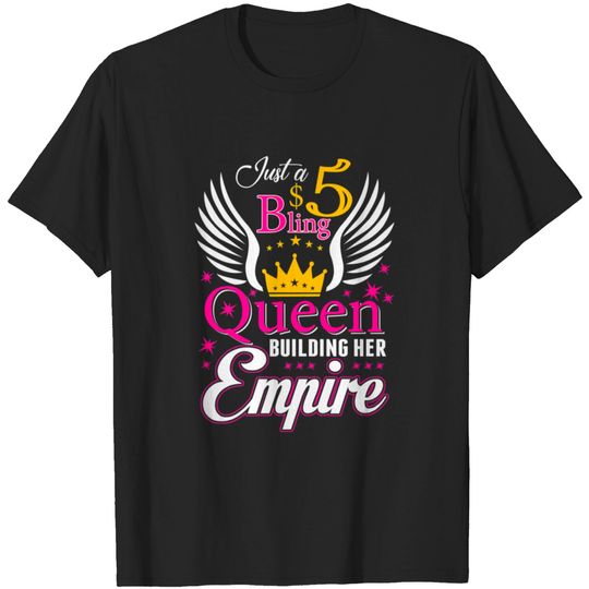 Discover 5 Bling Queen for women Ladies Paparazzi T-shirt