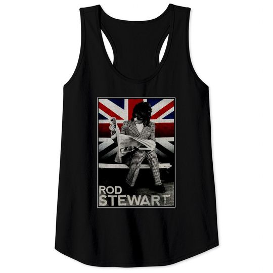 Discover Rod Stewart Plaid Union Jack Tour 2014 Tank Top