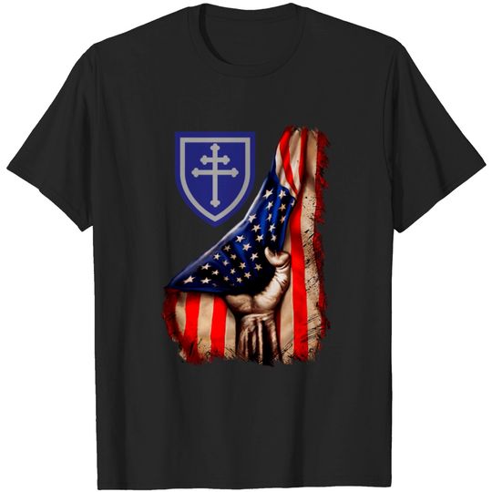Discover 79th Infantry Division American Flag T-shirt