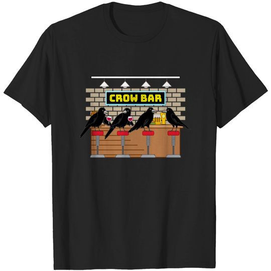 Discover Crow Bar Crowbar Crows Bird Animals Lover T-shirt