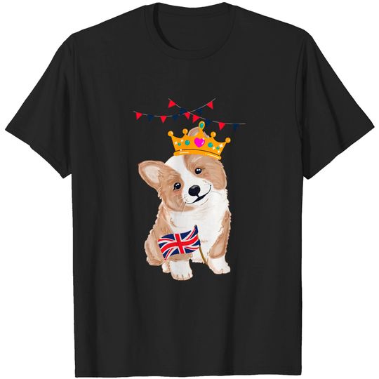 Discover Corgi T-shirt Platinum Jubilee Celebrations