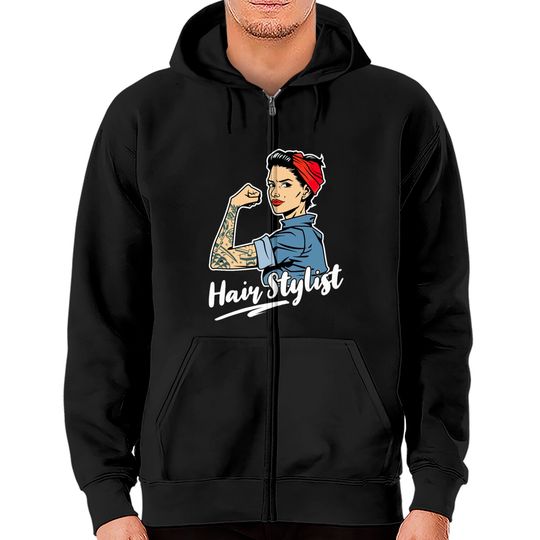 Discover Hair Stylist Barber Zip Hoodies