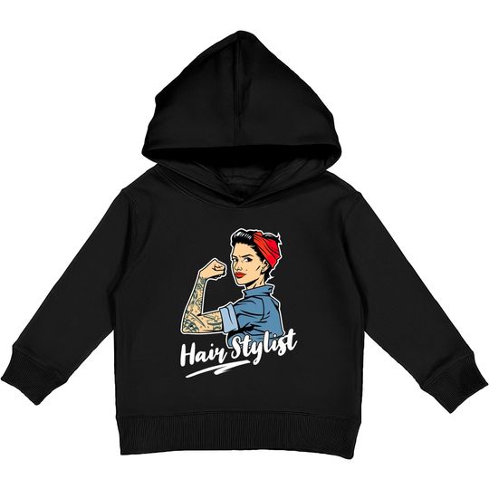 Discover Hair Stylist Barber Kids Pullover Hoodies