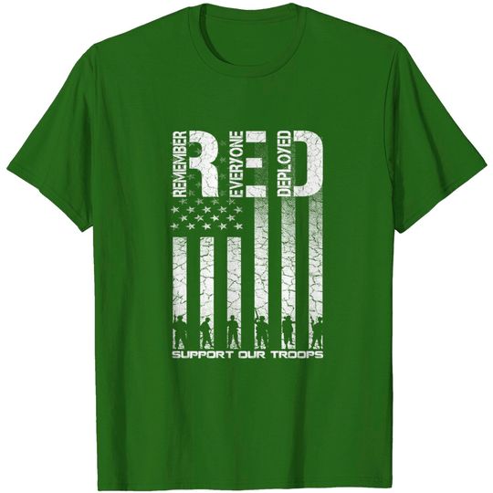 Discover Red Friday Military Shirt Veteran Remember Everyone Deployed T-Shirt