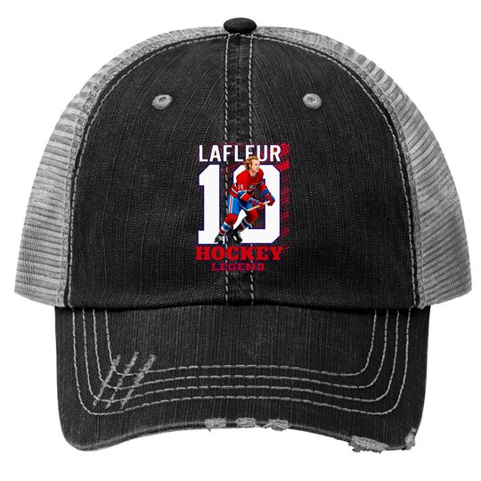Discover Guy Lafleur 10 Canadian Hockey Legend Classic Trucker Hats