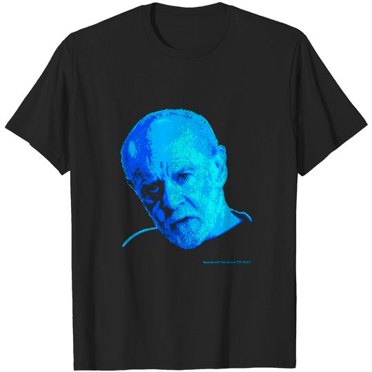 Discover Black Tee - George Carlin Portrait - Comedian - T-Shirt