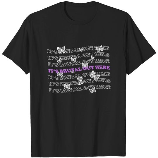 Discover Oversized Olivia Rodrigo it's brutal out here lyrics tee | olivia rodrigo merch | livies birthday gift | sour tour | dripped in rose printerval.com