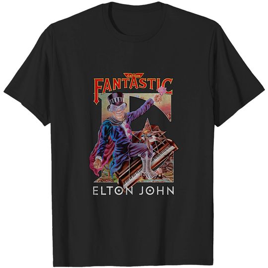 Discover Elton John Captain Fantastic Brown Dirt Cowboy Tee T-Shirt