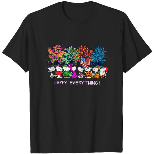 Discover Happy Everything Snoopy Charlie Shirt