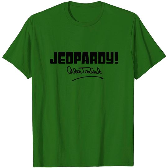 Discover Jeopardy Alex Trebek Signature - Black - Alex Trebek - T-Shirt