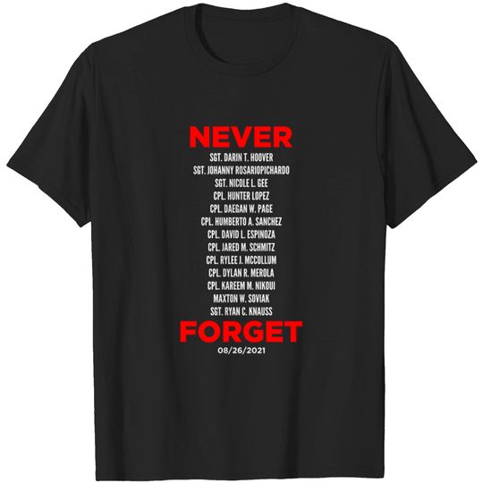 Discover Never Forget 13 Fallen Soldiers - Never Forget - T-Shirt