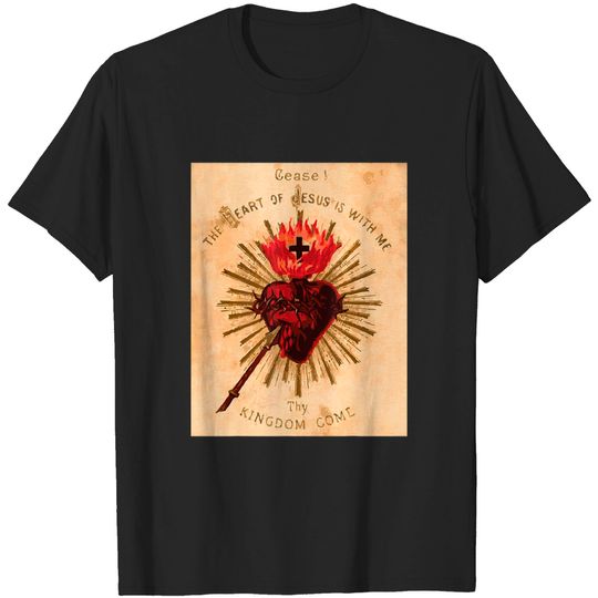 Discover Vintage Sacred Heart of Jesus Traditional Gift T-shirt