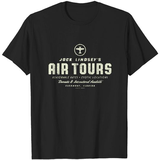 Discover Jock Lindsey's Air Tours - Theme Park Series - Jock Lindseys Hangar Bar - T-Shirt