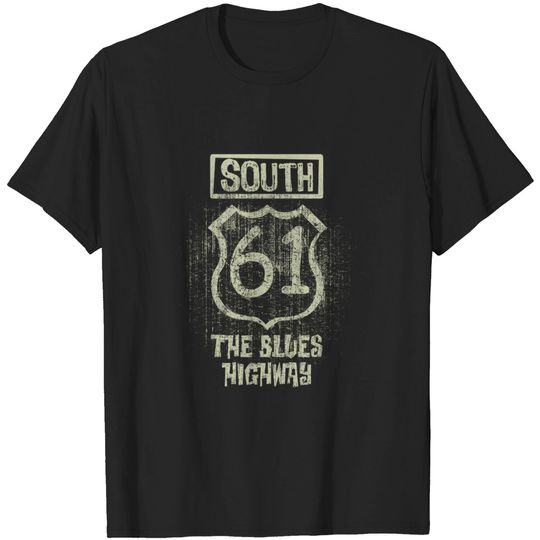 Discover South 61 The Blues Highway Vintage - Blues - T-Shirt