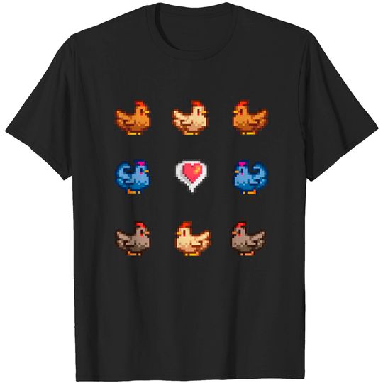 Discover Stardew Valley Chickens - Stardew Valley - T-Shirt