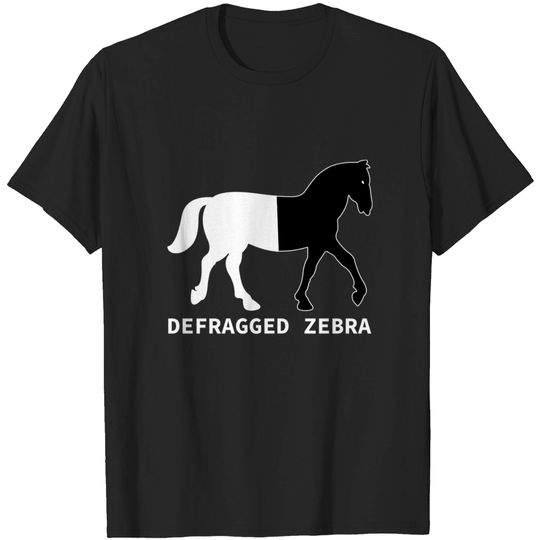 Discover Defragged Zebra for IT Network Administrator & Developer - Nerd - T-Shirt