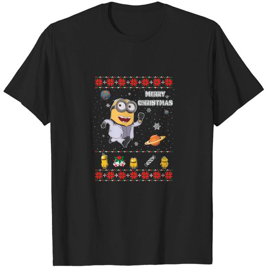 Discover Minions Funny ugly christmas sweater - Ugly Christmas Sweater - T-Shirt