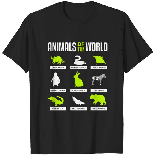Discover Animals Of The World - Animals Of The World - T-Shirt