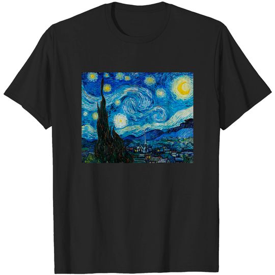 Discover The Starry Night by Vincent Van Gogh - Starry Night - T-Shirt