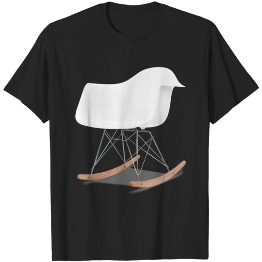 Discover Vintage furniture eames molded plastic armchair rocker - Funny - T-Shirt