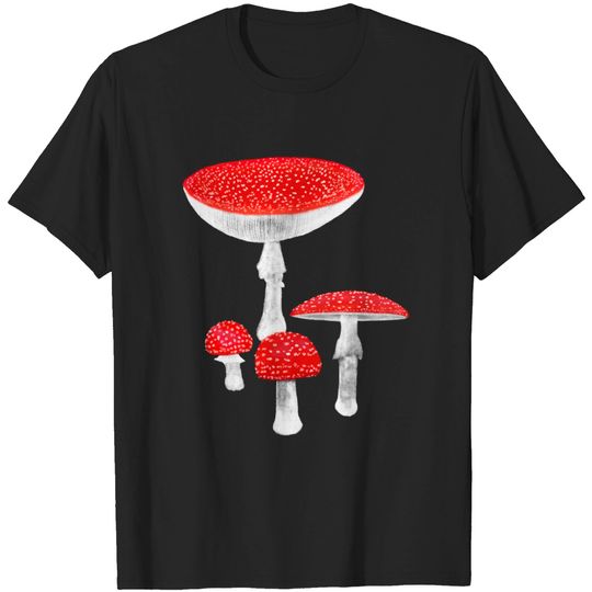 Discover Red Mushroom Goblincore Shirt Amanita Muscaria Dark Academia Cottagecore Mushroomcore Mycology Fungi Tee Shirts Gothic