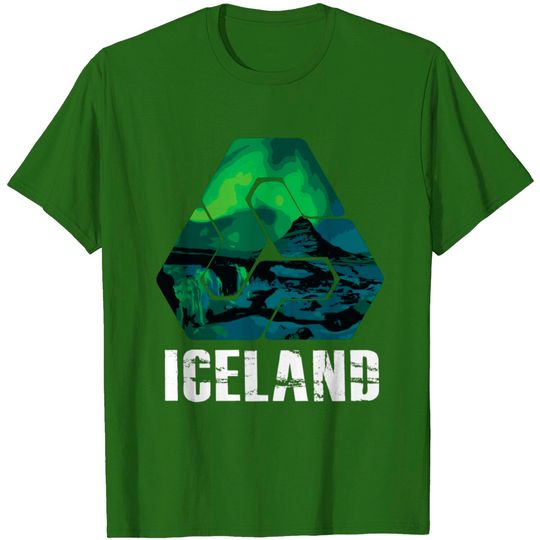 Discover Vintage Iceland Souvenir Northen Lights Iceland T-shirt