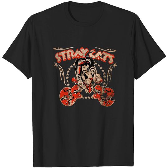 Discover STRAY CATS VINTAGE EXCLUSIVE - Stray Cats - T-Shirt