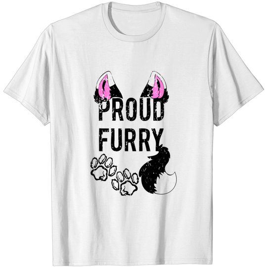 Discover Proud Furry  Furries Tail and Ears Cosplay Shirt