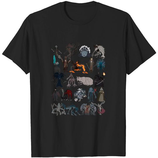 Discover Bloodborne all bosses - Bloodborne - T-Shirt