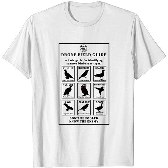 Discover Birds Aren't Real DRONE Field Guide Classic T-Shirt