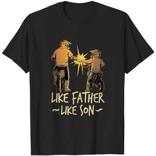 Discover Dad Dirt Bike Out Motocross Gift Father And Son T-shirt