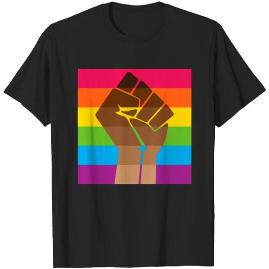 Discover LGBT & BLM Pride Fist T-shirt