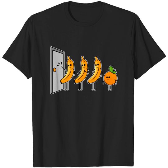 Discover Knock Knock Who's There Banana Orange T-shirt