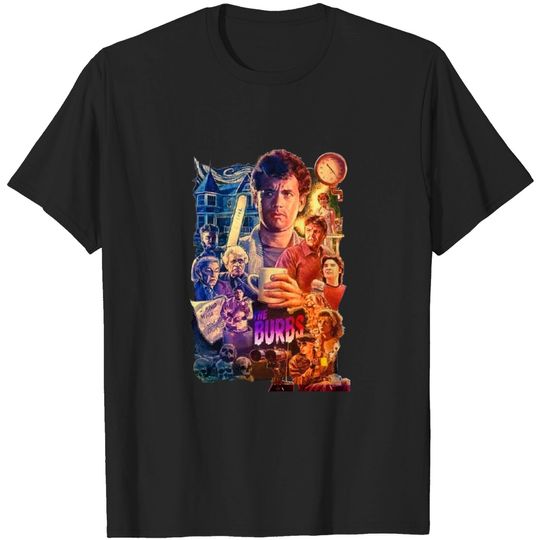 Discover Burbs T-shirt~ Tom (Ray) Hanks (Peterson) Movie ~ Rumsfield Klopek Ricky Butler