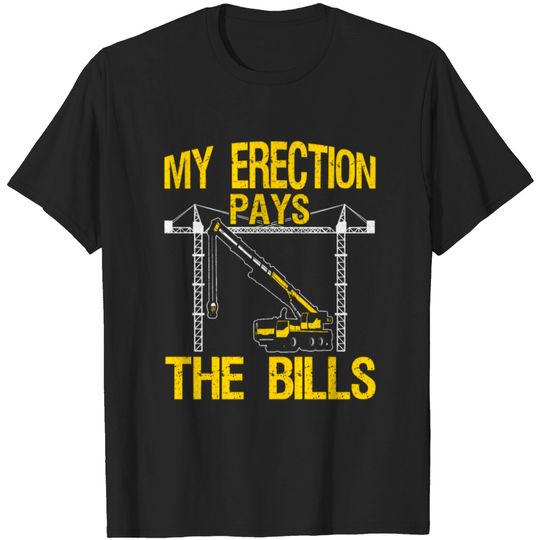 Discover Crane Operator for construction worker T-shirt