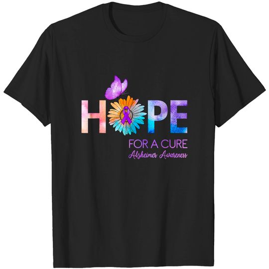 Discover Alzheimer Awareness Hope For A Cure Gift T-shirt