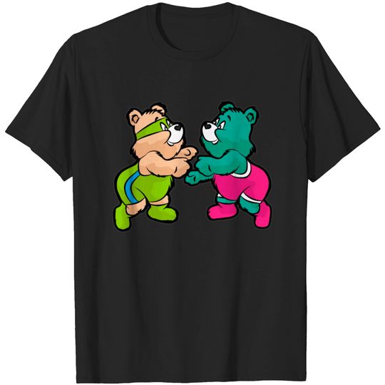 Discover Teddy bear wrestling Wrestler T-shirt