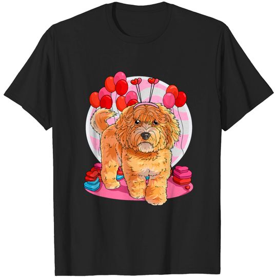 Discover Australian Labradoodle Heart Valentine Day Decor T-shirt