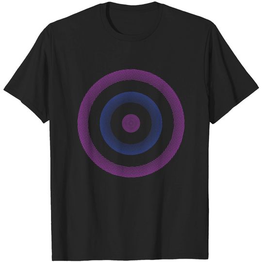 Discover Hawkeye Bullseye Target Logo Symbol T-shirt