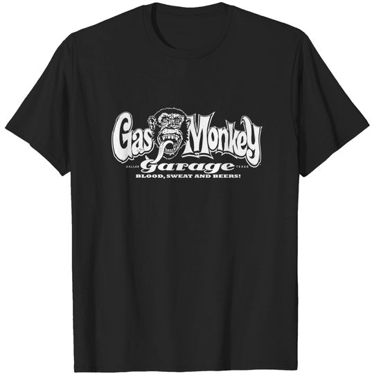 Discover Gas Monkey Garage Blood Sweat And Beers Simp 3777 T-shirt