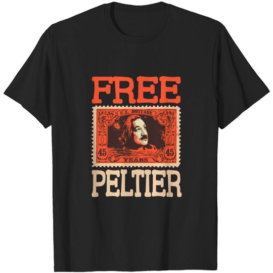 Discover FREE LEONARD PELTIER 45 years T-shirt