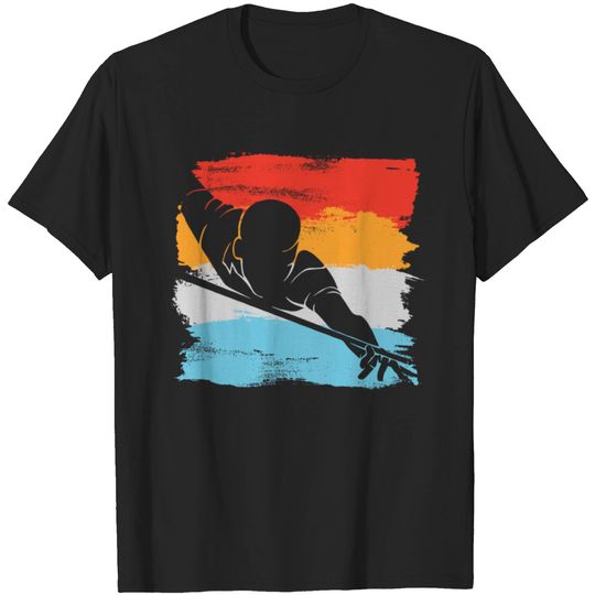 Discover Billiard Cue Sports Pool Billiards 8 Ball Snooker T-shirt
