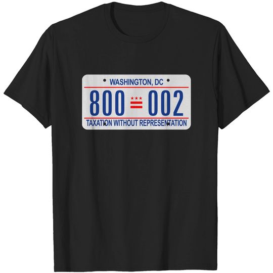 Discover 800-002 DC License Plate T-shirt