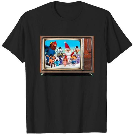 Discover Rudolph Gang on a Vintage TV - Rudolph The Red Nosed Reindeer - T-Shirt